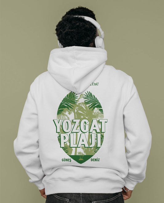 Yozgat Plajı Oversize Unisex Kapüşonlu Sweatshirt